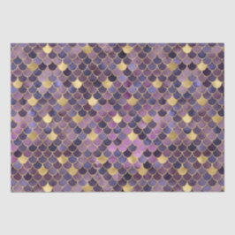 パープエレガントルグラデーションフォイル&金ゴールドマーメイドはかりで測 薄葉紙