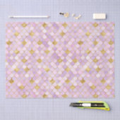 パープエレガントルグラデーションフォイル&金ゴールドマーメイドはかりで測 薄葉紙 (クラフト)