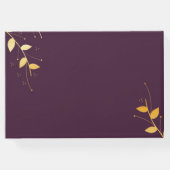 パープエレガントルゴールデン葉ズ ゲストブック (裏面)