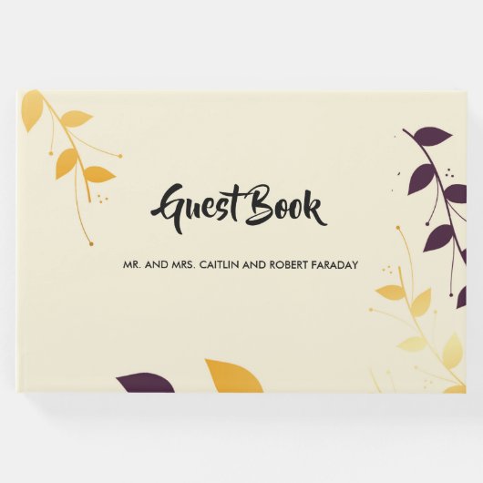 パープエレガントルゴールデン葉ズ ゲストブック (正面)