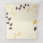 パープエレガントルゴールデン葉ズ プレイスカード (内部開封)