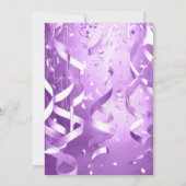 パープエレガントルノーンイヤーズイブパーティー 招待状 (裏面)