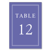 パープエレガントルフォーマル・ラベンダーズ結婚ーズ テーブルナンバー (正面)