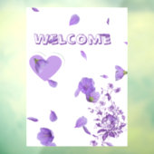 パープエレガントルフローラムーン結婚ズユニティキャンドルセ ウィンドウサイン (シート3)