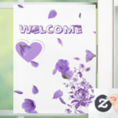 パープエレガントルフローラムーン結婚ズユニティキャンドルセ ウィンドウサイン (ホーム)