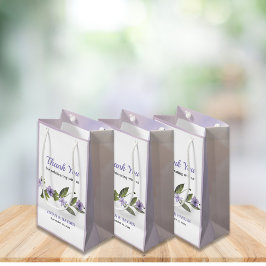 パープエレガントルフローラ結婚ズ スモールペーパーバッグ