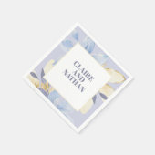 パープエレガントルフローラ結婚ナプキン スタンダードカクテルナプキン (角)