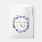 パープエレガントルフローラ結婚リースカスタム フェイバーバッグ (正面)