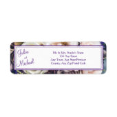 パープエレガントルフローラ結婚差出人住所 ラベル (正面)