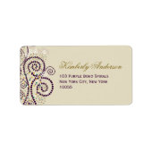 パープエレガントルボホらせん状結婚ズ住所 シール (正面)