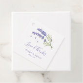 パープエレガントルモダンラベンダーフローラ結婚ズ フェイバータグ (インサイチュ)