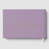 パープエレガントルモダン金ゴールドクインセアニラ ゲストブック (裏面)