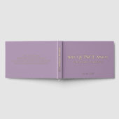 パープエレガントルモダン金ゴールドクインセアニラ ゲストブック (全面)