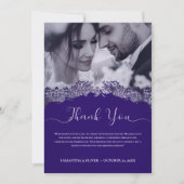 パープエレガントル結婚サンキューカード サンキューカード (正面)