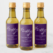 パープエレガントル結婚スのミパーソナライズされたニ ワインラベル (ボトル)