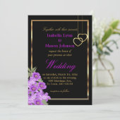 パープエレガントル結婚ズ花招待状 招待状 (スタンド正面)