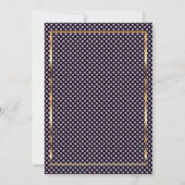 パープエレガントル結婚ズ花招待状 招待状 (裏面)