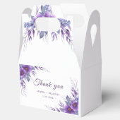 パープエレガントル結婚フローラ素朴ズ フェイバーボックス (オープン)