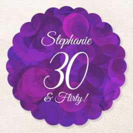 パープエレガントル30歳と誕生日パ気のあるそぶりをしたーティー ペーパーコースター