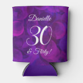 パープエレガントル30歳と誕生日パ気のあるそぶりをしたーティー 缶クーラー (正面)