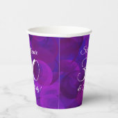 パープエレガントル30歳と誕生日気のあるそぶりをしたパーティー 紙コップ (右)