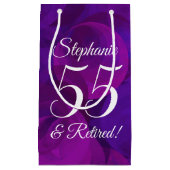 パープエレガントル55および除退職した職パーティー スモールペーパーバッグ (正面)