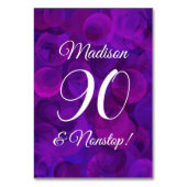 パープエレガントル90と非バースデーストップタパーティー テーブルナンバー (裏面)