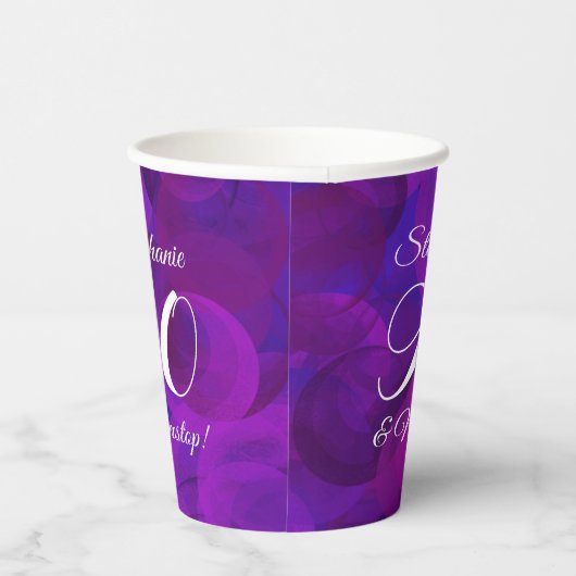 パープエレガントル90と非バースデーストップタパーティー 紙コップ (右)
