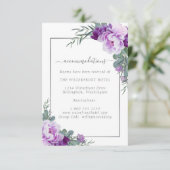 パープエレガントル&シルバーフローラ結婚ズ詳細 エンクロージャーカード (スタンド正面)