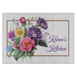 パープカスタマイズルローズブーケ カッティングボード