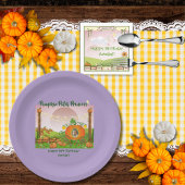 パープガーリーランプキンパッチガールズ誕生日 ペーパープレート