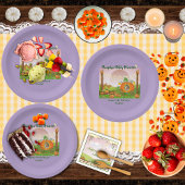 パープガーリーランプキンパッチガールズ誕生日 ペーパープレート