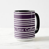 パープガーリールストライプドリンク マグカップ (正面右)