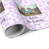 パープシンプルル・スパークル・グリッターの誕生日に ラッピングペーパー (ロールコーナー)