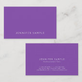 パープスタイリッシュラメモダンンリネンラグジュアリー 名刺 (正面/裏面)