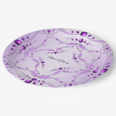 パープスタイリッシュリ装飾結婚紙プレート ペーパープレート (アングル)