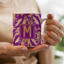 パープスタイリッシュル素朴金ゴールド大理石カスタムモノグラム