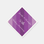 パープストライプのル55周年結婚記念紙 スタンダードカクテルナプキン (角)