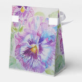 パープパンシーフローラフラワーティーケーキパーティーお気に入りボックス フェイバーボックス (裏面サイド)