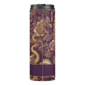 パープパーソナライズされたル&金ゴールドチビクトリアンノイスリー タンブラー (裏面)