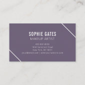 パープミニマルルモダンホワイトシンプルエレガント 名刺 (裏面)