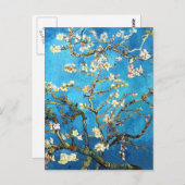 パープミンアーモンドツリーバンゴッホファインアート ポストカード (正面/裏面)