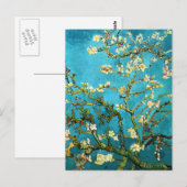 パープミンアーモンドツリーバンゴッホファインアート ポストカード (正面/裏面)