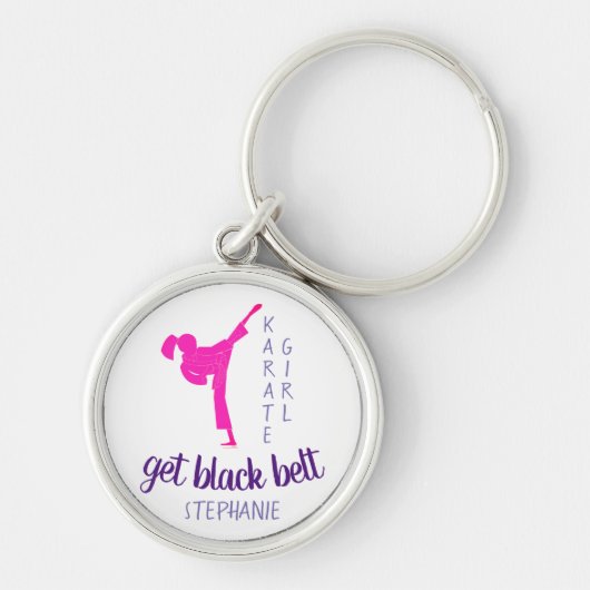 パープモダンラホットピガーリーンク武術アート空手 キーホルダー (正面)