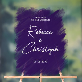 パープモダンラ絵を描結婚ン歓迎アクリル アクリルサイン