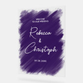 パープモダンラ絵を描結婚ン歓迎アクリル アクリルサイン (傾斜)