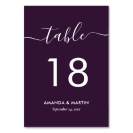パープモダンリ結婚のテーブル番号カード テーブルナンバー