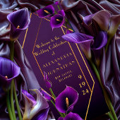 パープモダンルと金ゴールドのカルラリリー結婚ズ プログラム