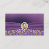 パープモダンルと金ゴールドヒョウのリエレガントボン 名刺 (正面)