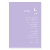 パープモダンルの表結婚番カード(名前あり) テーブルナンバー (裏面)